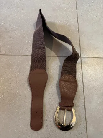 Ceinture marron élastique, très bon état, 88cm