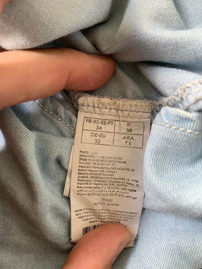 Chemise jean bleue PIMKIE - photo numéro 4