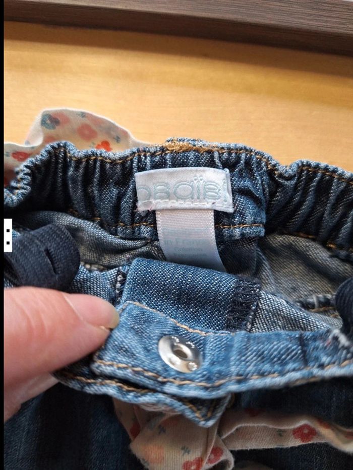 Jupe en jean pour fille taille 12mois marque obaidi très bon état - photo numéro 6
