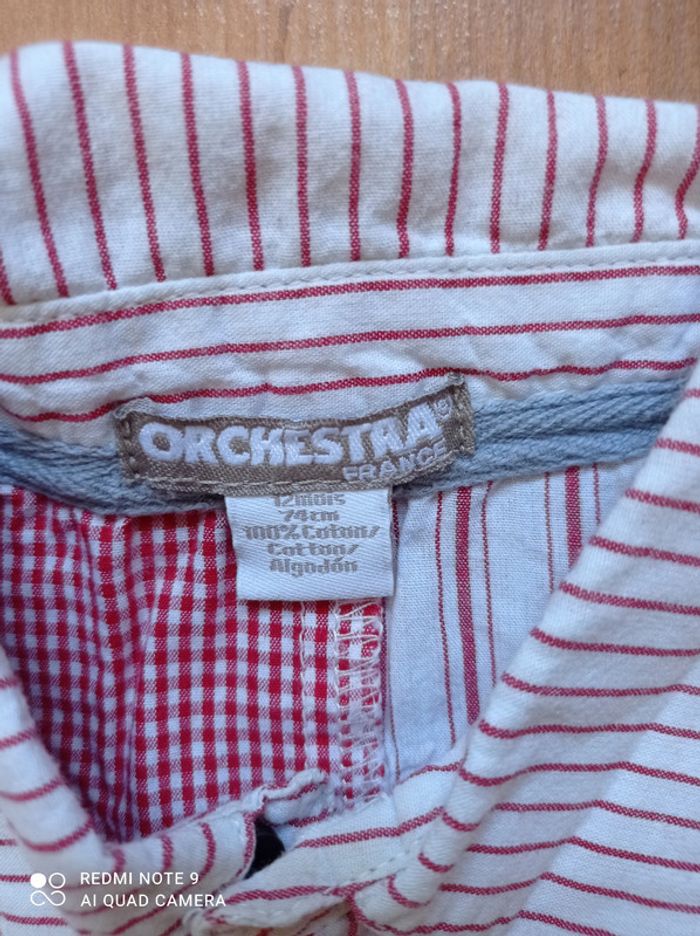 Chemise garçon, Orchestra, taille 12 mois - photo numéro 4