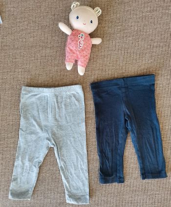 Lot de 2 leggings fille 18 mois