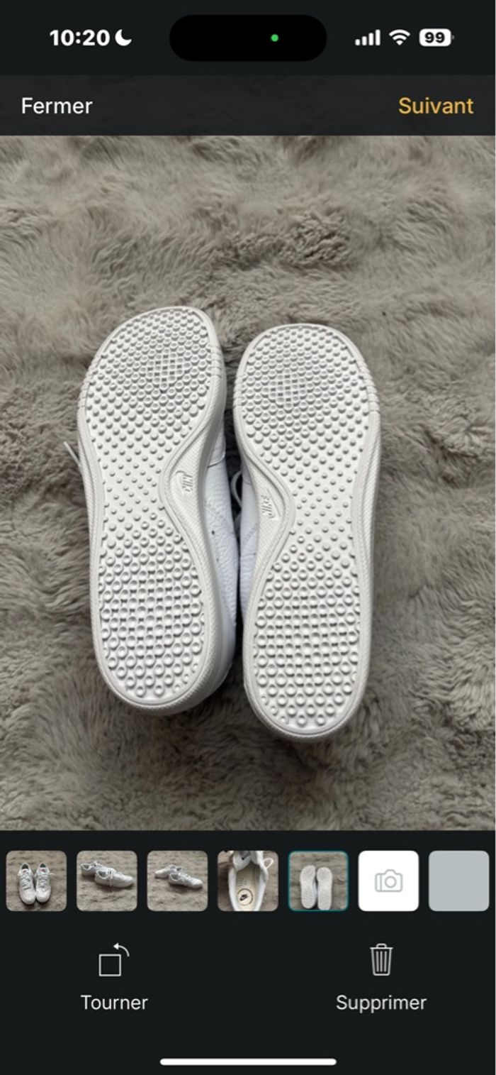 baskets nike blanches - photo numéro 2