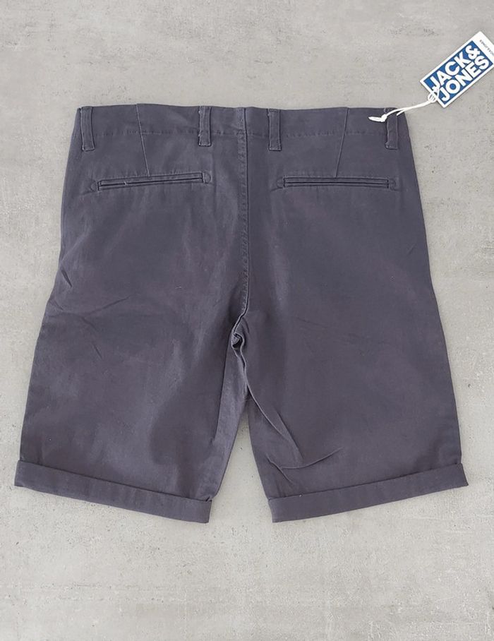 Short bermuda garçon bleu marine et jaune taille 16 ans Jack & Jones - photo numéro 2