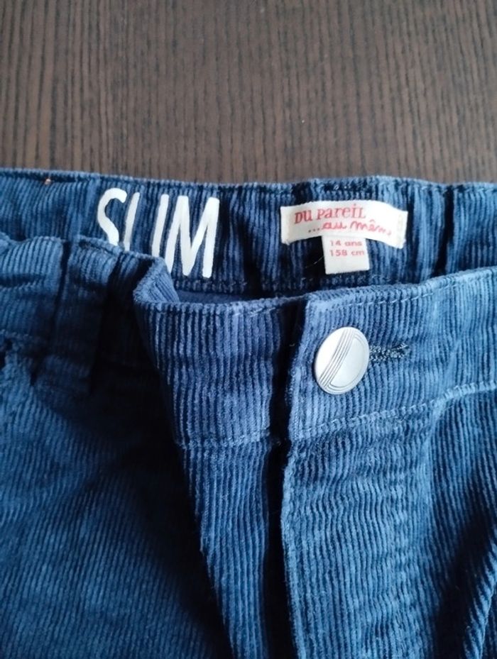 Pantalon velours slim du pareil au même - photo numéro 3