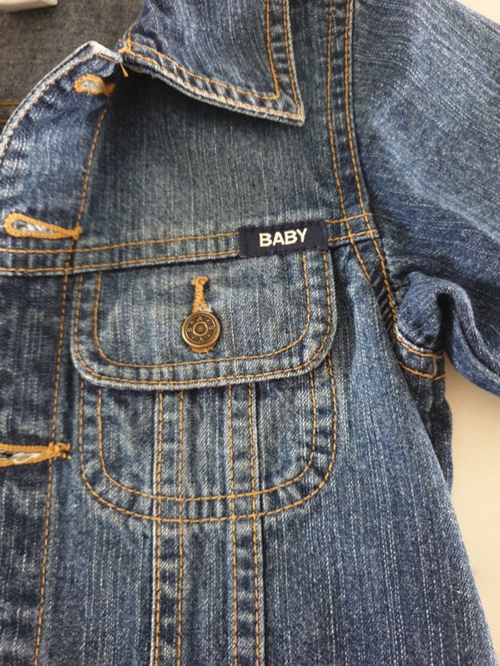 H&M veste en jeans taille 80 - photo numéro 3