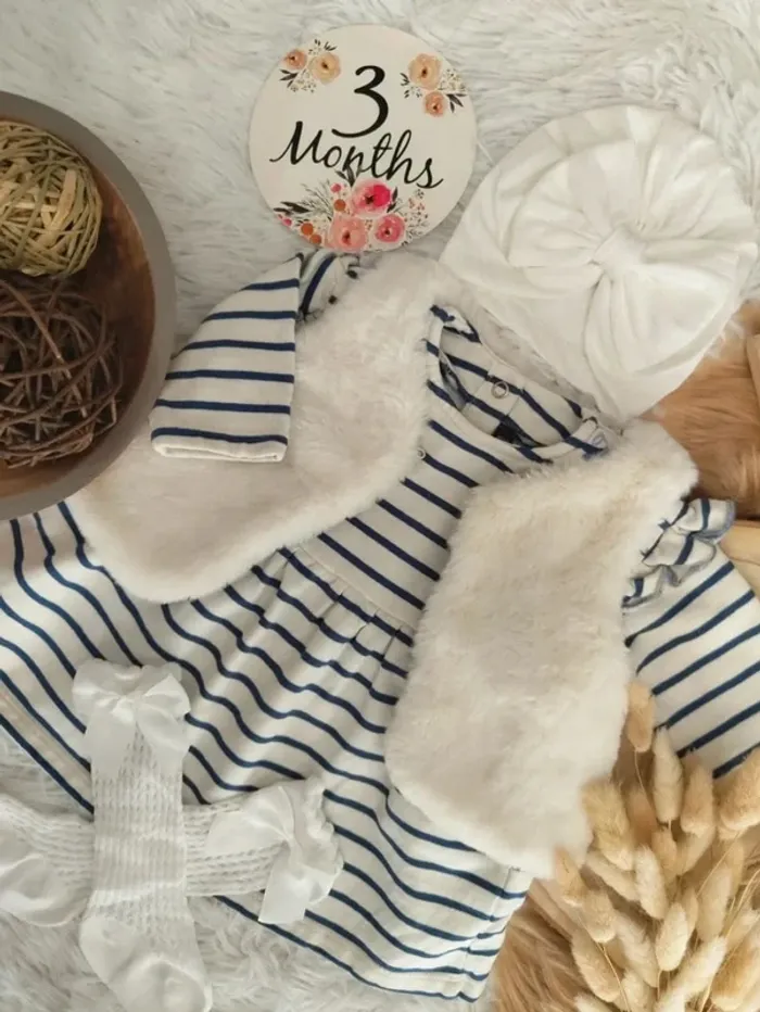 Ensemble complet 4 pièces sergent major fille 3 mois 🎀 - photo numéro 3