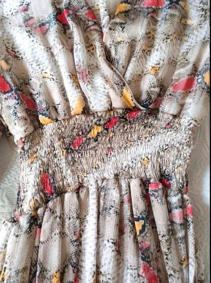 Robe longue  -  Made in  France  -  Motifs reptile  - Maëla  Paris  -  36  -  Parfait état - photo numéro 7
