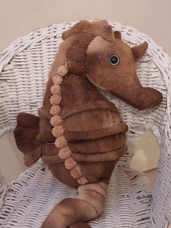Wild republic - Peluche hippocampe marron - photo numéro 3
