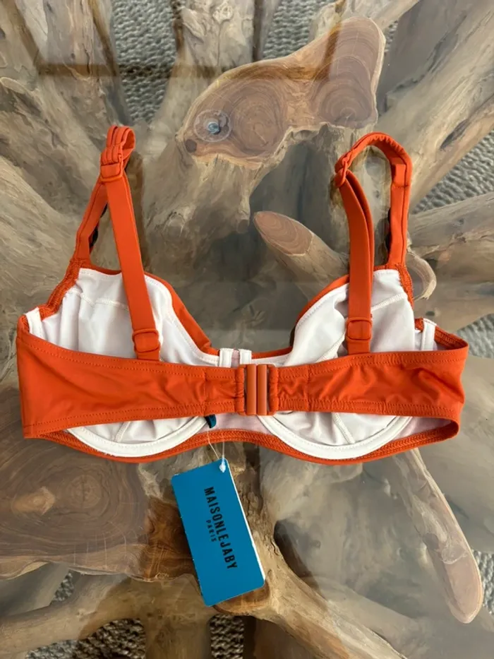 Haut de maillot de bain Maison Lejaby mistral orange épicé - photo numéro 2