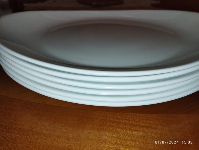 6 assiettes ovales - photo numéro 2