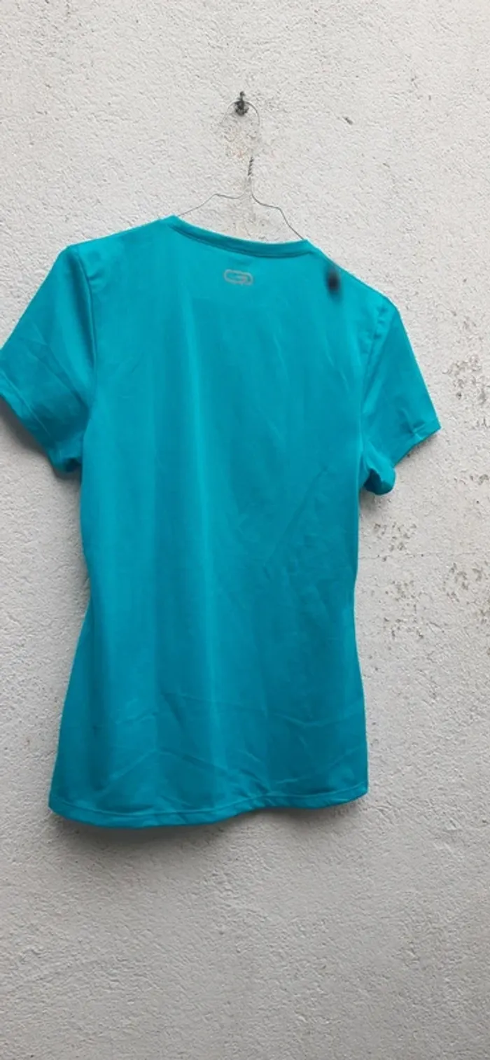Tee-shirt de sport bleu turquoise taille 36 - photo numéro 3