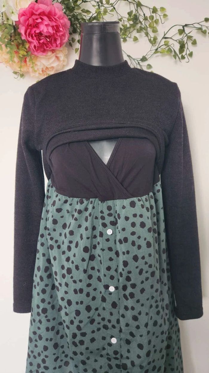 Robe de grossesse et d'allaitement femme 🎀 Taille S 🎀 - photo numéro 3
