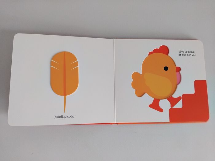 Une Poule sur un Mur Livre Bébé en relief MILAN 🐥 - photo numéro 3