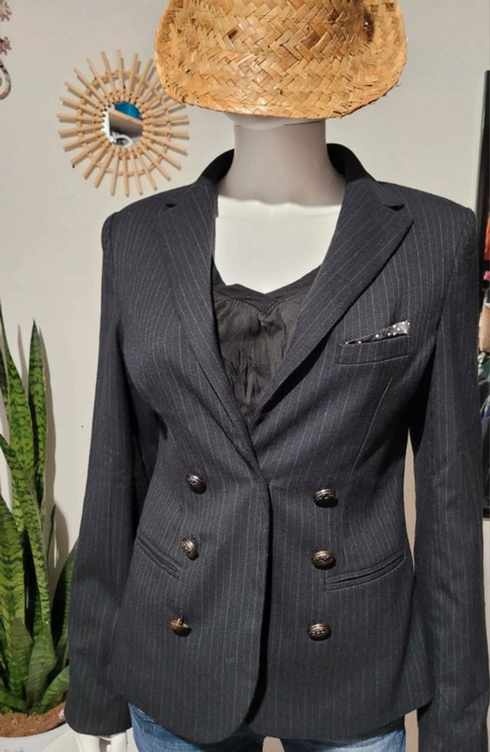 Blazer fines rayures