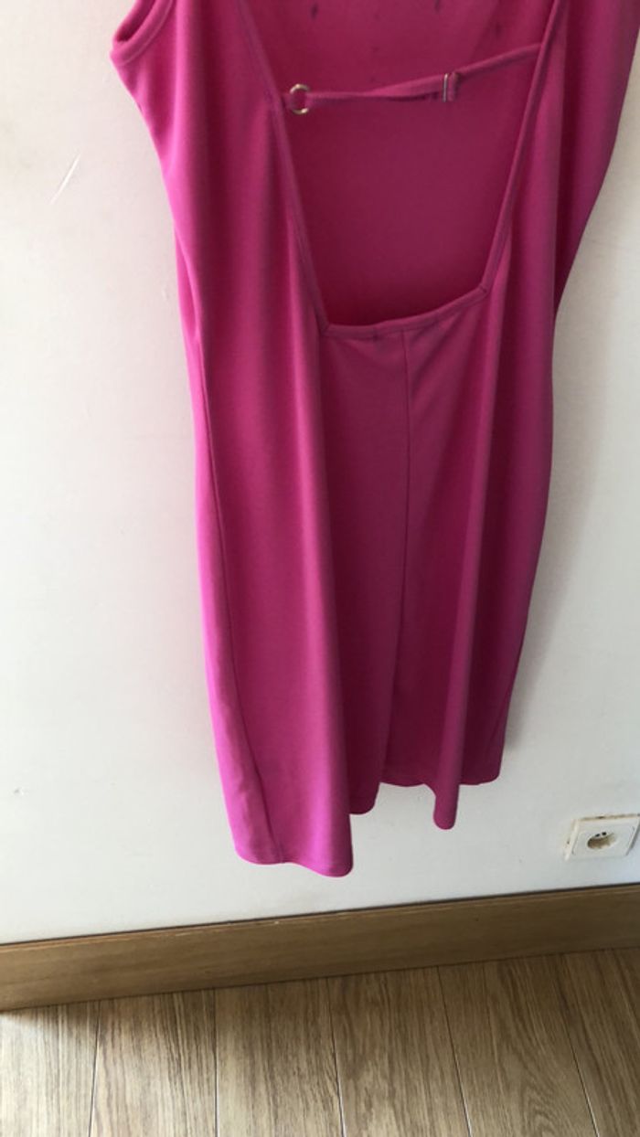 Robe à fines bretelles rose taille 40 / robe d’été rose - photo numéro 4