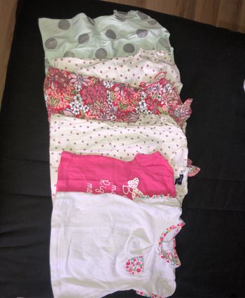 Lot de 6 tee-shirts manche courte 3 mois