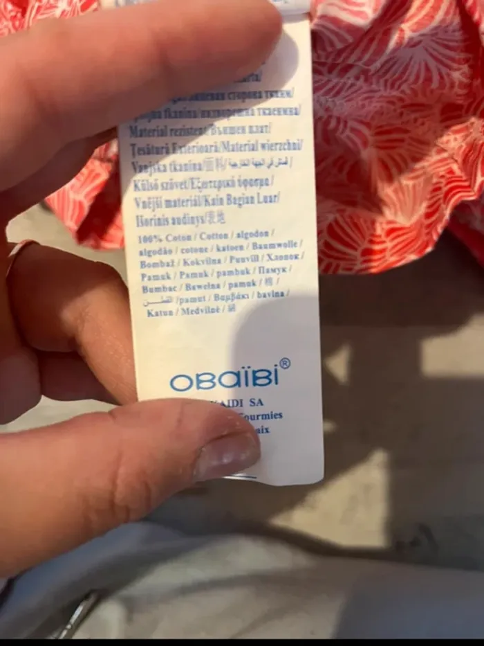 Combishort Obaibi rouge 18 mois bébé fille - photo numéro 4