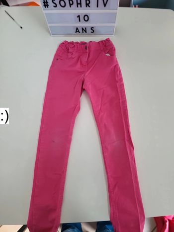 Pantalon slim rose 10 ans