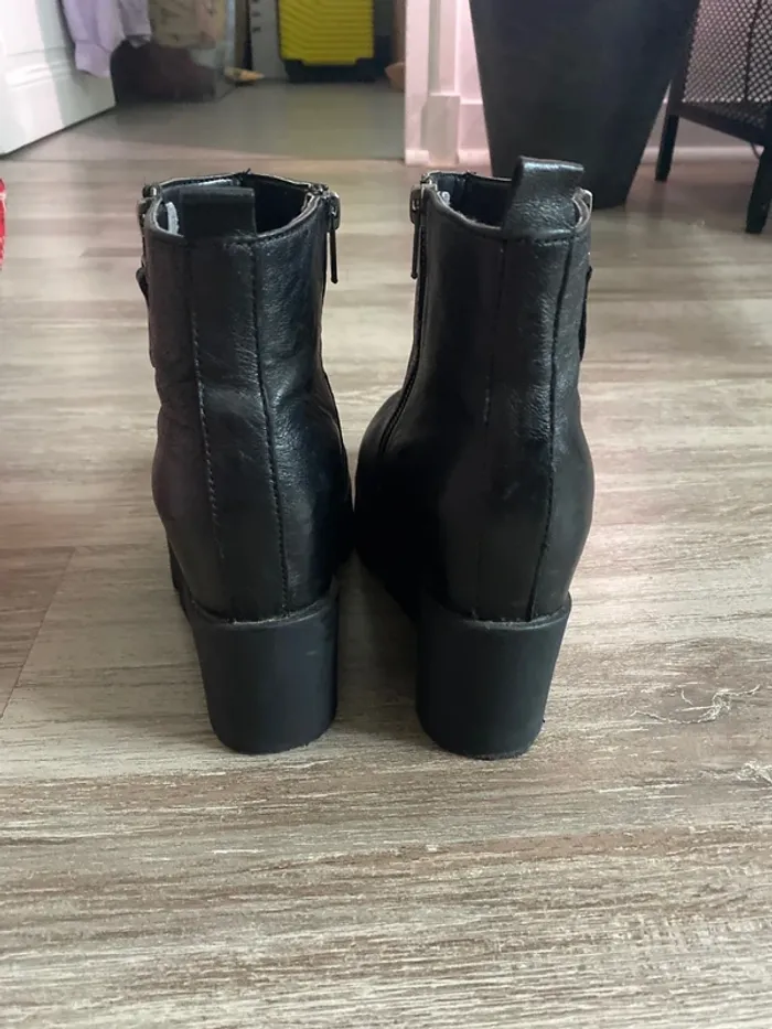 Boots en cuir Ateliers Mégis - photo numéro 4