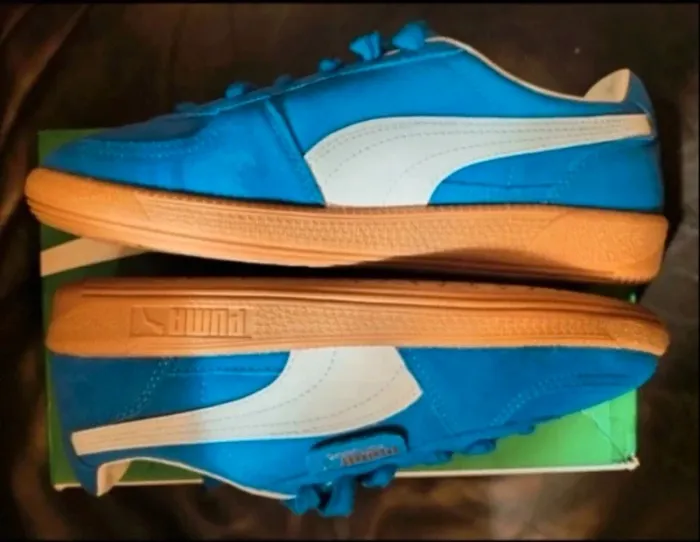 Baskets Puma Palermo neuves couleur bleu électrique - photo numéro 7