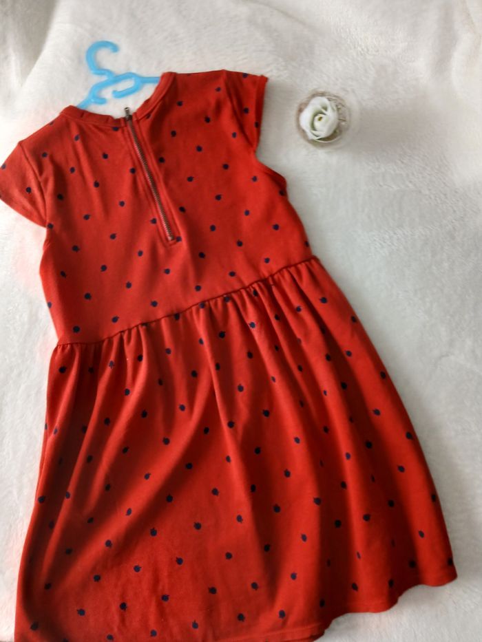 Robe rouge et pommes marine 10 ans Du pareil au même - photo numéro 5