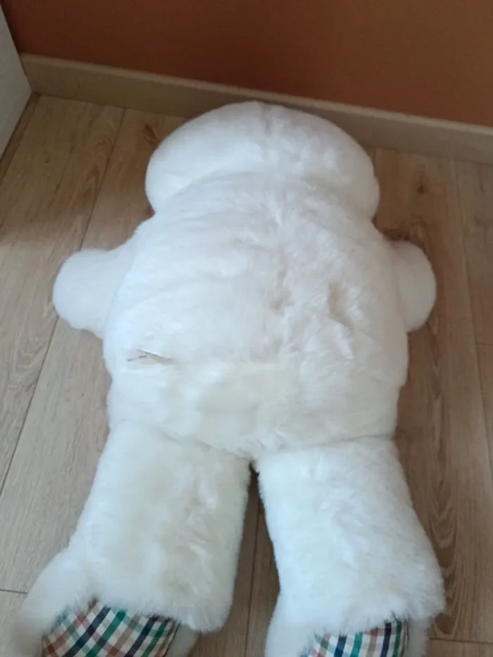 Grande peluche ours blanc - photo numéro 5