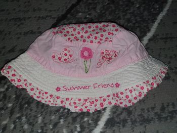 Chapeau été fille t. 48-50 cm