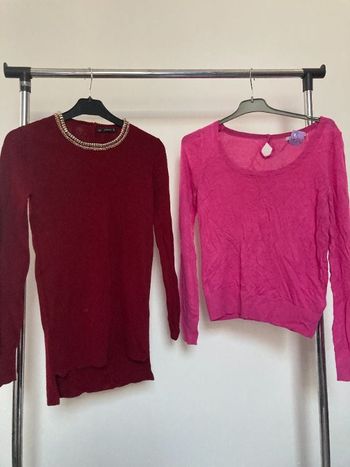 lot 2 pulls taille S