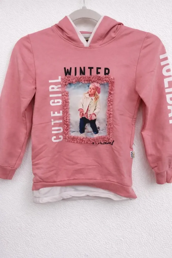sweat à capuche pour fille taille 7 ans - photo numéro 4