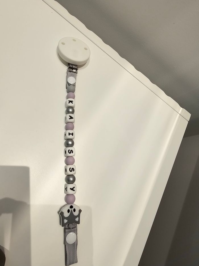 Attaches tétines personnalisé en silicone au ruban - photo numéro 3