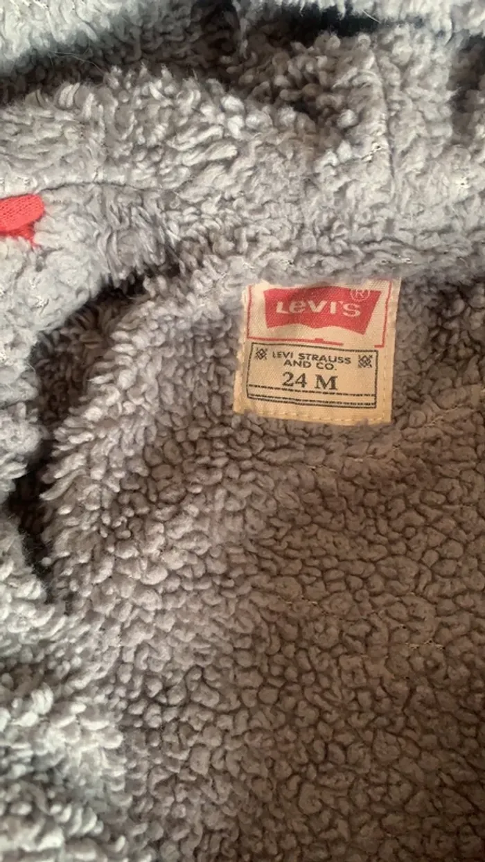 Veste zippee à capuche LEVIS 24 mois - photo numéro 3