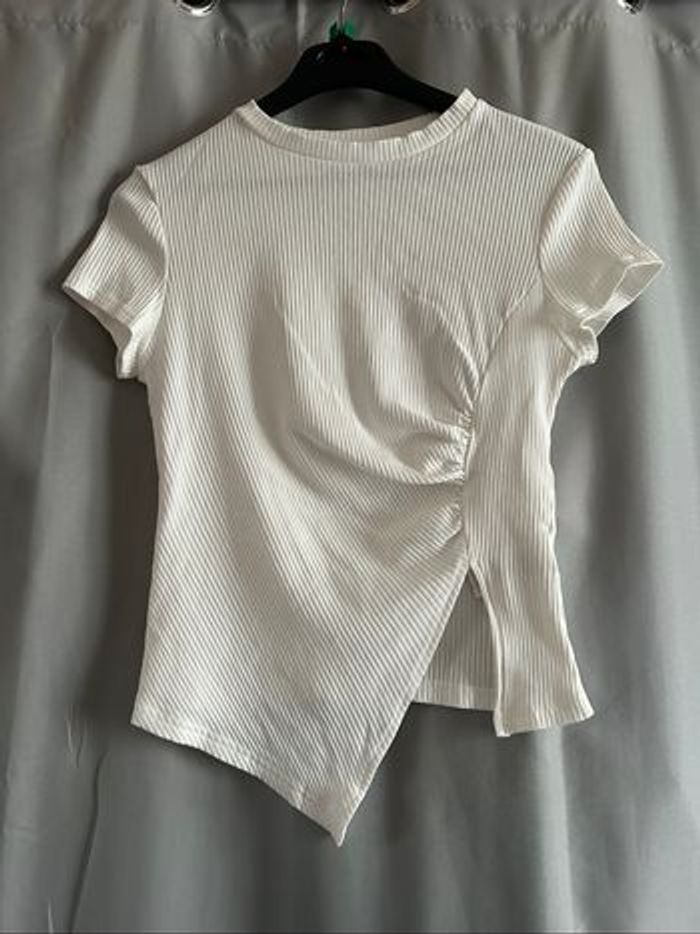 Top asymétrique blanc Shein