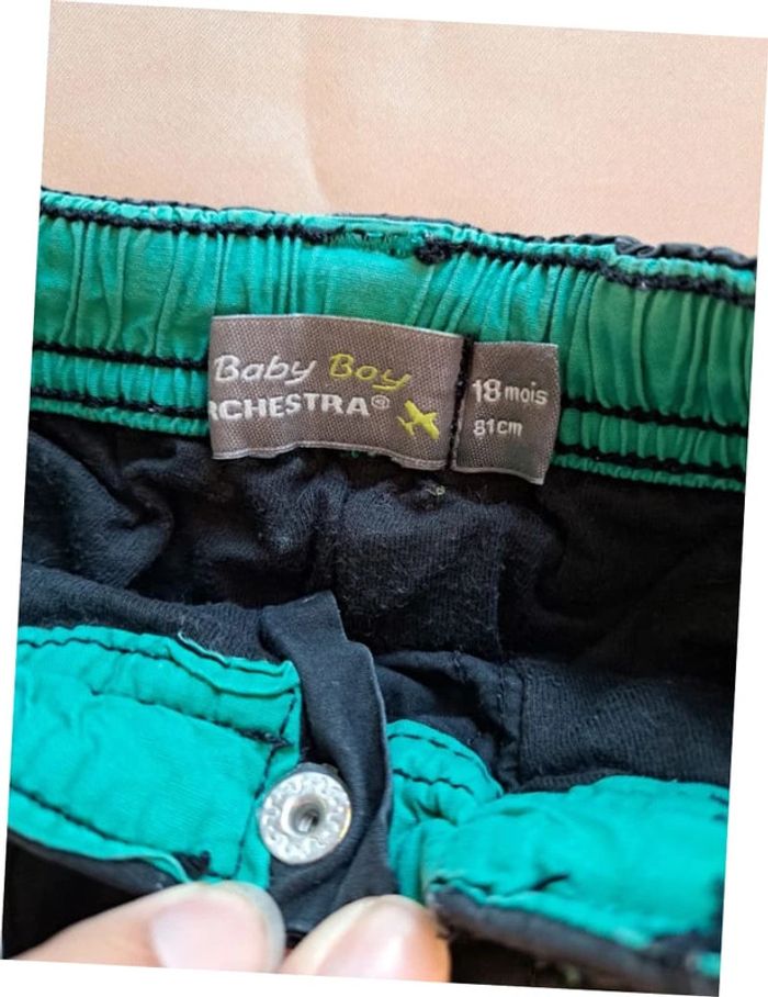 Pantalon doublé multipoches orchestra 18 mois - photo numéro 2