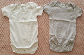Lot 2 bodies manches courtes 3 mois