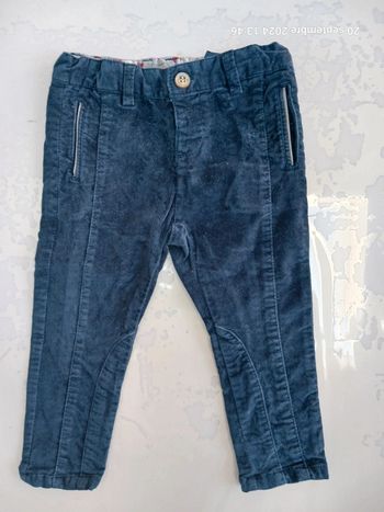 Pantalon fille bleu 18 / 24 mois Zara