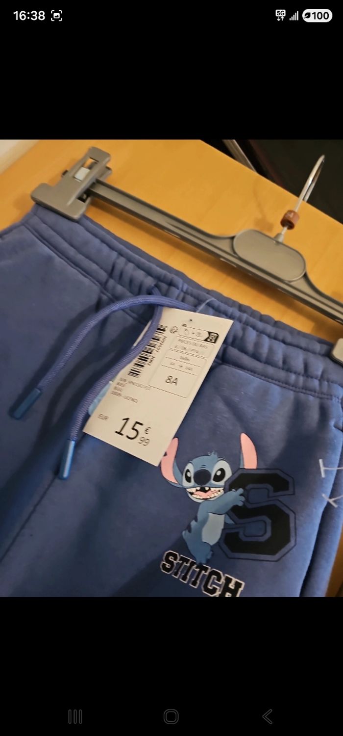 Ensemble sport stitch fille neuf 8 ans - photo numéro 5