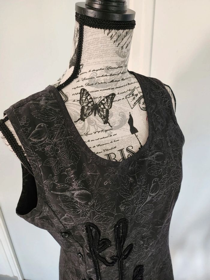 Magnifique Robe Noire à motifs de marque Kanabeach et de taille 40 - photo numéro 9