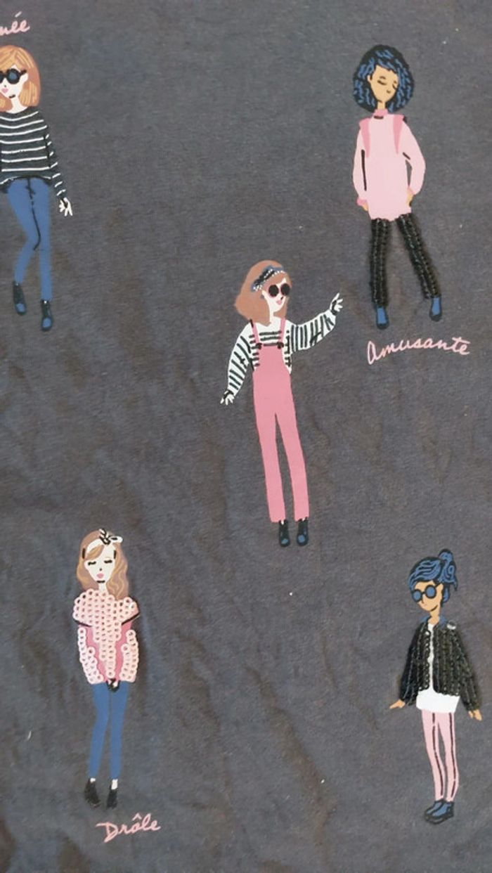 Tee-shirt manches longues fille vertbaudet 4 ans - photo numéro 2