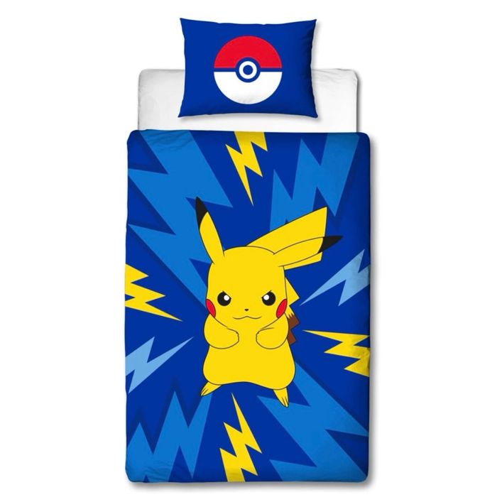 Housse de couette + Taie Pikachu - Pokémon - NEUF