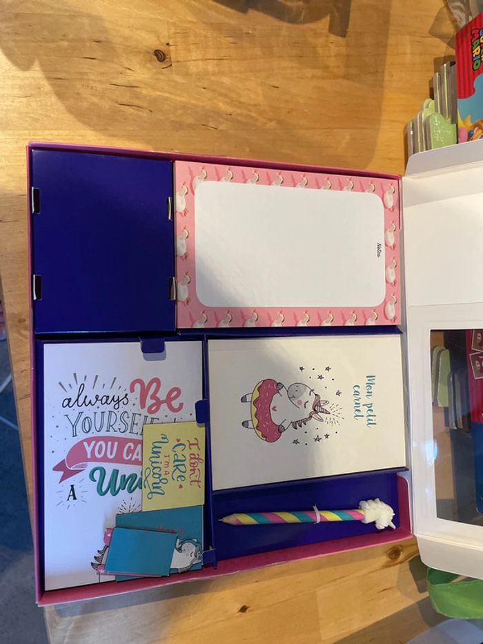 Mon coffret papeterie licorne - photo numéro 2
