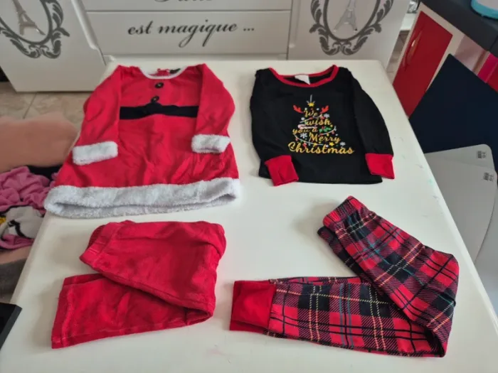 Lot pyjamas noel