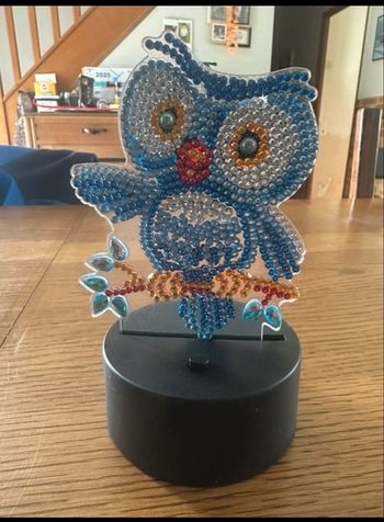 Petite lampe peinture diamant