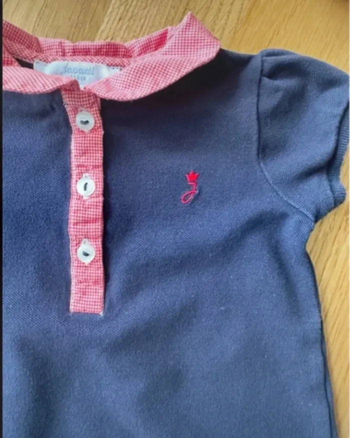 Superbe Robe polo d'été Jacadi fille 6 mois - photo numéro 5