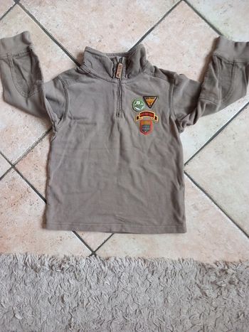 🐿pull coton 5ans marron clair