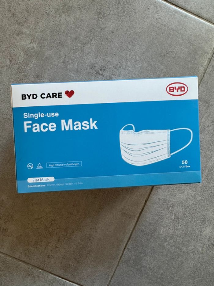 Boite de 50 masques chirurgicaux. Neuve
