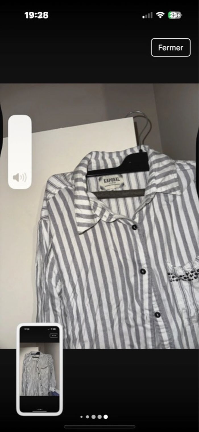 Chemise kaporal femme peu porté taille m - photo numéro 3