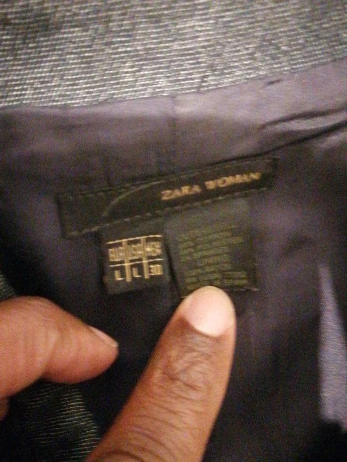 veste Zara Woman bleu taille M - photo numéro 3