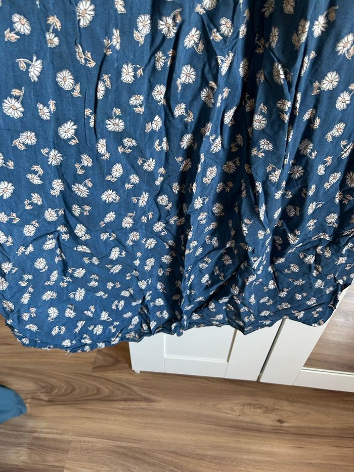 Robe bleu à motifs ongue Boutique Indépendante Taille Unique - photo numéro 3
