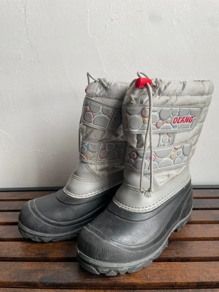 Bottes fourrées ski imperméable enfant