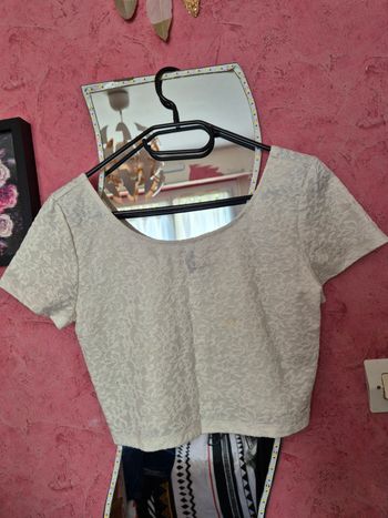 Crop top blanc H&M